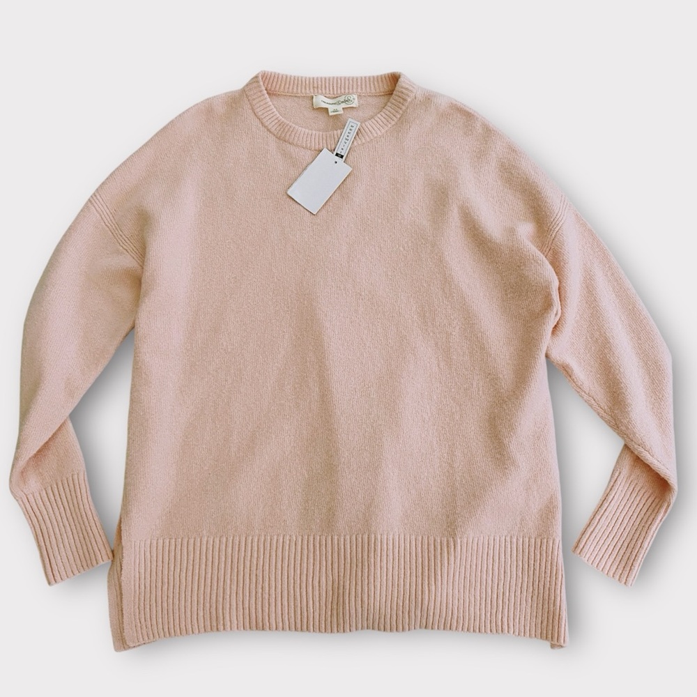 Treasure & Bond Women’s Sweater XS Crewneck Pullover Pink Lotus Cozycore NWT